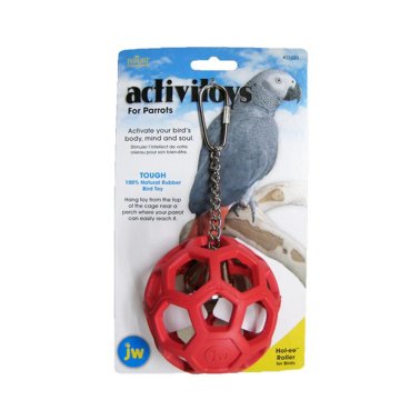 JW JW31023 HOL-EE ROLLER Multicolor Hol-ee Roller Bird Toy Large 5.25 x 4 x 9 In