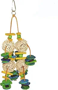 A&E HB01275 Vine Ball & Discs Medium  Natural Vine/Wood