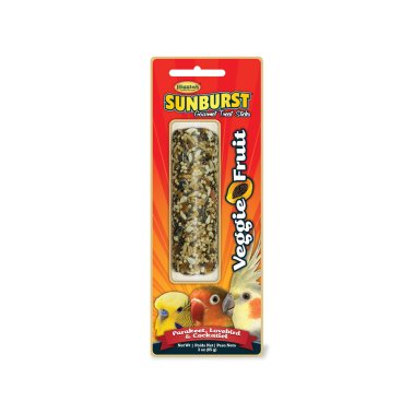 HIGGINS HB00265 Veggie Fruit Gourmet Treat Sticks for Parakeets Lovebirds & Cockatiels 3 Oz