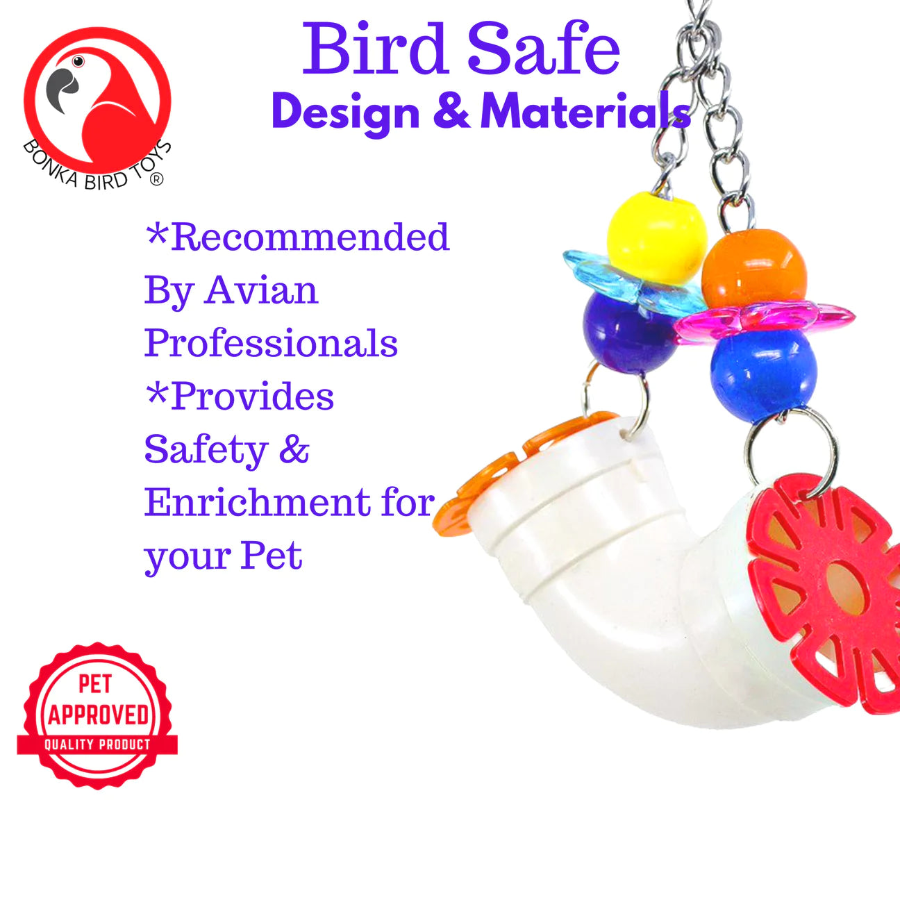 Bonka Bird Toys 00751 PVC Forager