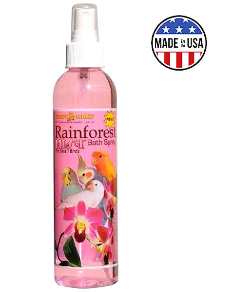 Rainforest Mist Bath Spray for Small Birds