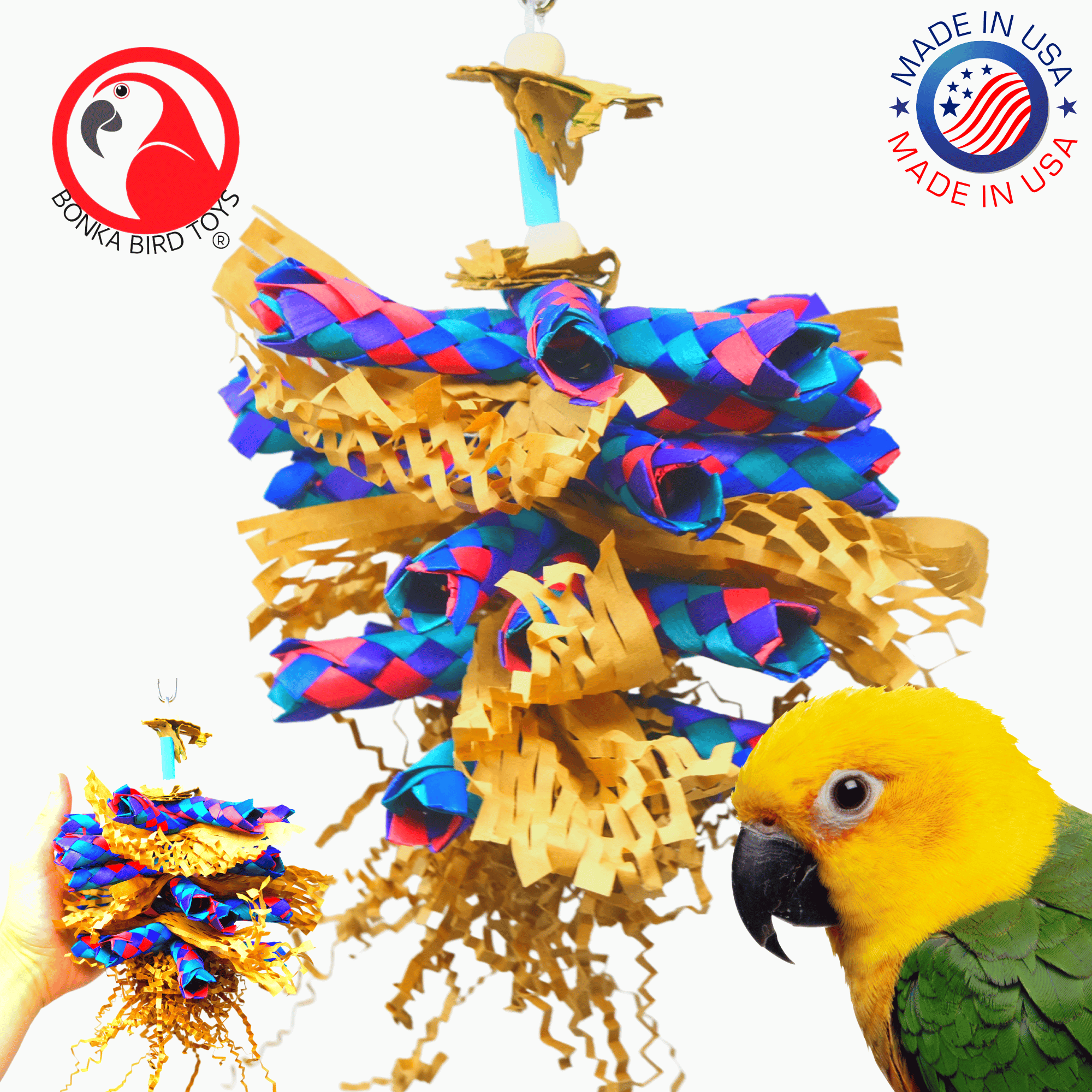 Bonka Bird Toys 3450 Paper Shred Cardboard