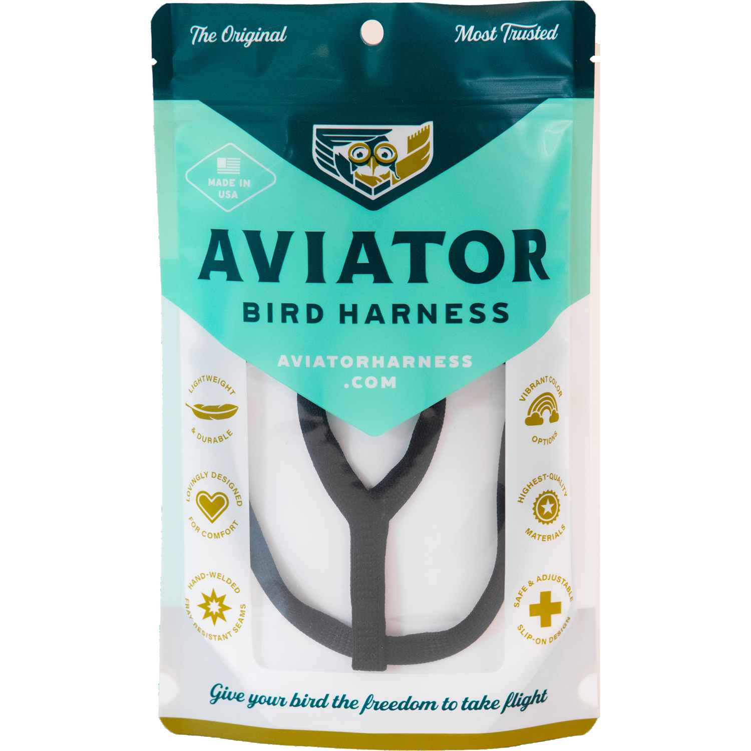 Aviator Bird Harness and Leash, Large