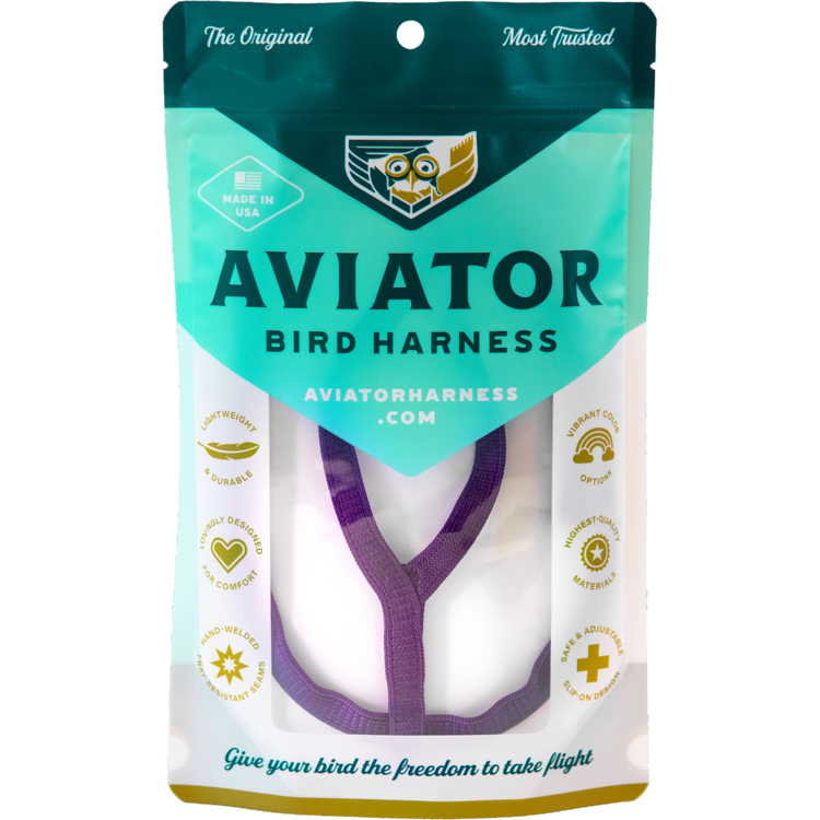 Aviator Bird Harness and Leash, Medium