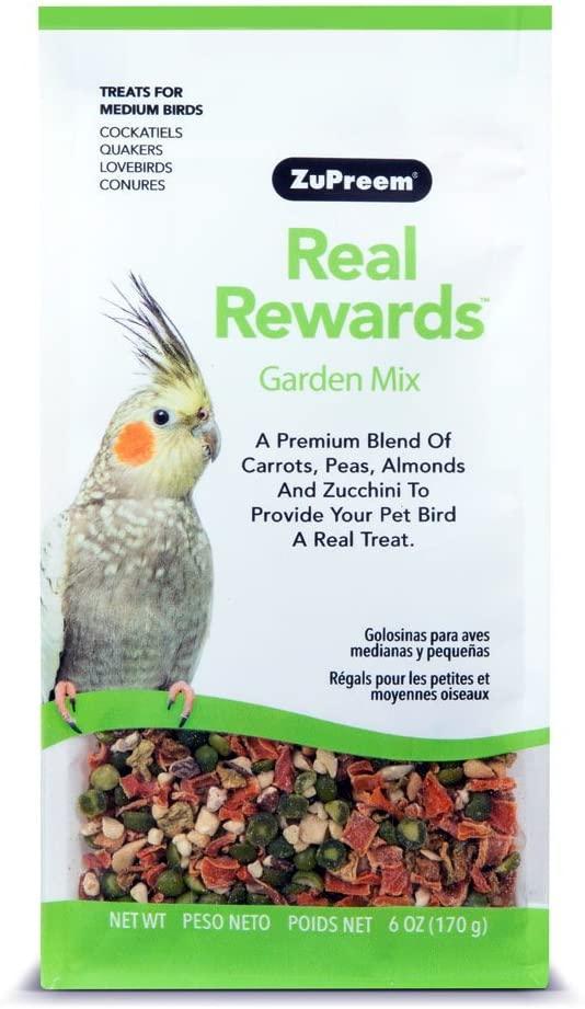 Zupreem Real Rewards Garden Mix Treats for Medium Birds