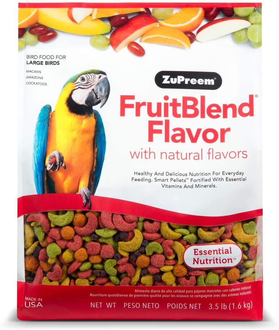 ZuPreem FruitBlend Flavor Bird Food for Large Birds - 3.5 lb