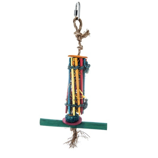 HARI 81213 Rustic Treasures Bird Toy Chopstick & Perch Foraging Tube - Small